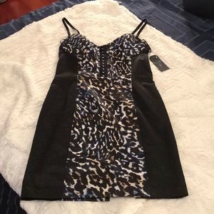 Sexy Guess leopard mini dress size 10, new with tags!